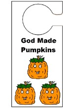 Fat Pumpkins God Made Pumpkins Doorknob Hanger